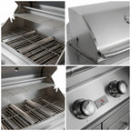 Whistler 42-Inch 5-Burner Gas Grill with Rear Infrared Burner, Grill Lights, Rotisserie Kit & Cover