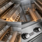 Whistler 132 x 92-Inch 4-Burner Gas Grill Island - Stainless Steel