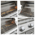 Whistler 140 x 92-Inch 5-Burner Gas Grill Island - Stainless Steel