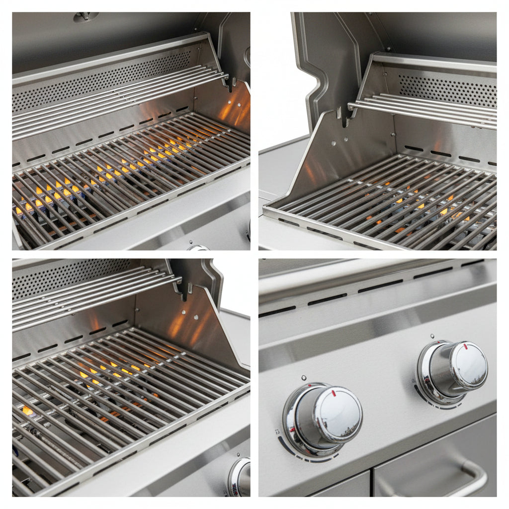 Whistler 140 x 92-Inch 5-Burner Gas Grill Island - Stainless Steel