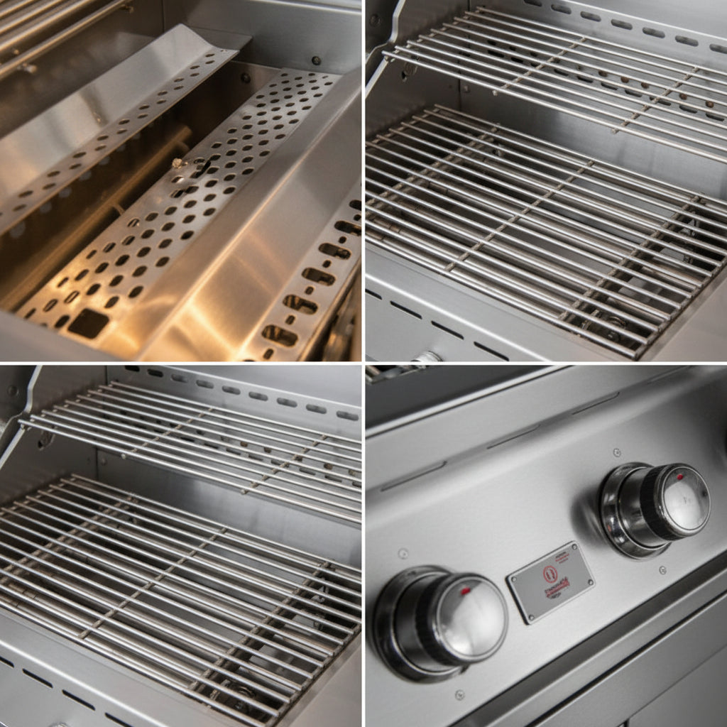Whistler 104-Inch 5-Burner Gas Grill Island with Infrared Rear Burner, Sink, Double Side Burner, and Rotisserie Kit