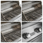 Whistler 102-Inch Stainless Steel Gas Grill Island with Infrared Rear Burner, Refrigerator, Sink, and Rotisserie Kit