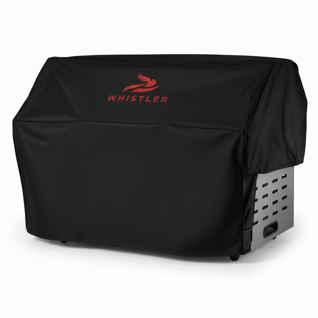 Whistler 104-Inch 5-Burner Gas Grill Island with Infrared Rear Burner, Sink, and Rotisserie Kit
