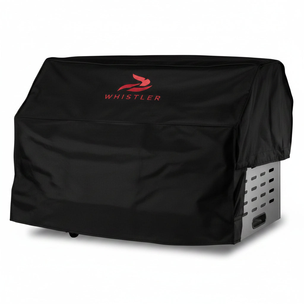 Whistler 110-Inch 5-Burner Gas Grill Island with Infrared Rear Burner and Refrigerator