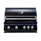 Whistler 34-Inch 4-Burner Built-In Gas Grill with Rear Infrared Burner, Grill Lights, Rotisserie Kit & Cover - Black Stainless