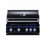 Whistler 164 x 28-Inch 4-Burner Gas Grill Island - Black Stainless Steel