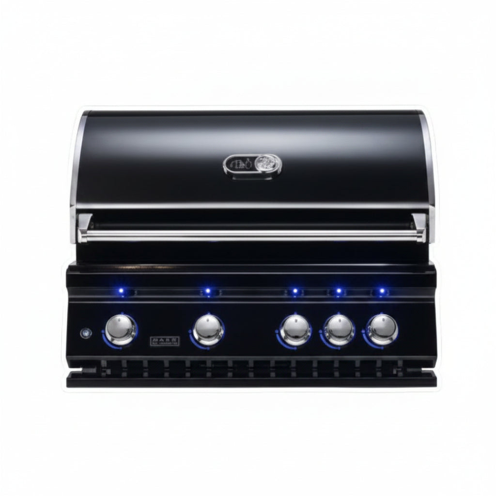 Whistler 164 x 28-Inch 4-Burner Gas Grill Island - Black Stainless Steel