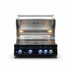 Whistler 132 x 92-Inch 4-Burner Gas Grill Island - Black Stainless Steel