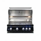 Whistler 164 x 28-Inch 4-Burner Gas Grill Island - Black Stainless Steel