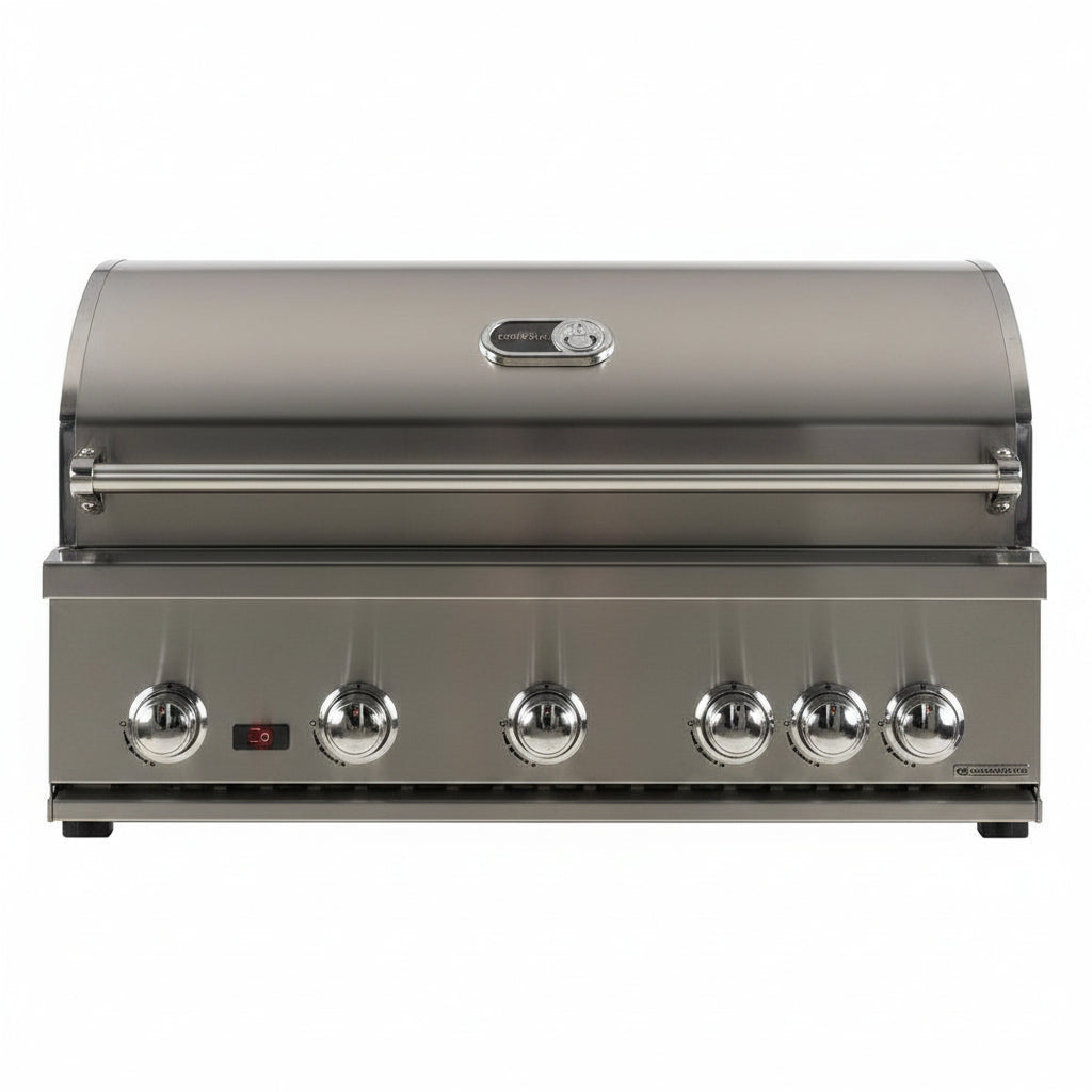 Whistler 140 x 92-Inch 5-Burner Gas Grill Island - Stainless Steel