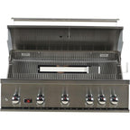 Whistler 42-Inch 5-Burner Built-In Gas Grill with Rear Infrared Burner, Grill Lights, Rotisserie Kit & Cover