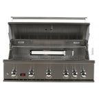 Whistler 110-Inch 5-Burner Gas Grill Island with Infrared Rear Burner and Refrigerator
