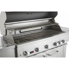 Whistler 110-Inch 5-Burner Gas Grill Island with Infrared Rear Burner, Refrigerator, and Rotisserie Kit