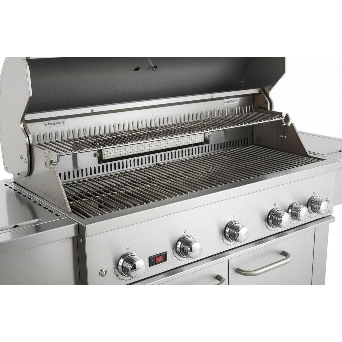 Whistler 110-Inch 5-Burner Gas Grill Island with Infrared Rear Burner, Refrigerator, and Rotisserie Kit