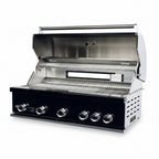 Whistler 104-Inch 5-Burner Gas Grill Island with Infrared Rear Burner, Sink, Double Side Burner and Rotisserie Kit - Black Stainless