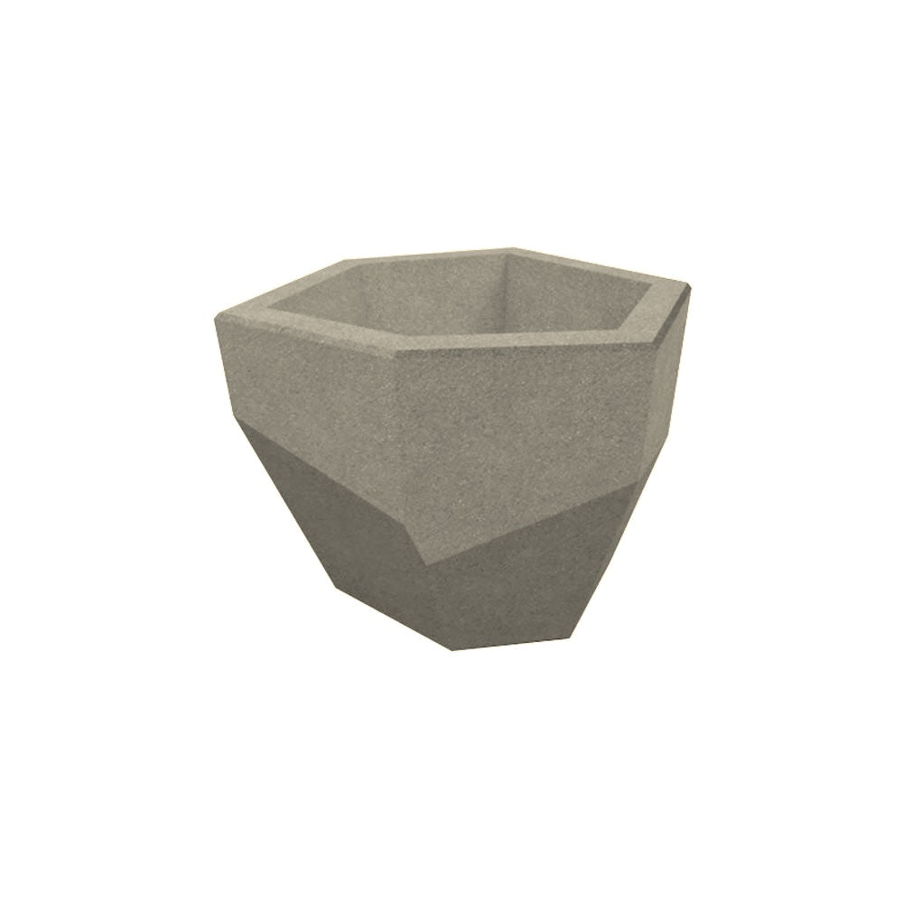 TF4359 Concrete Planter — Acid Wash — A20 White — digitally rendered color preview