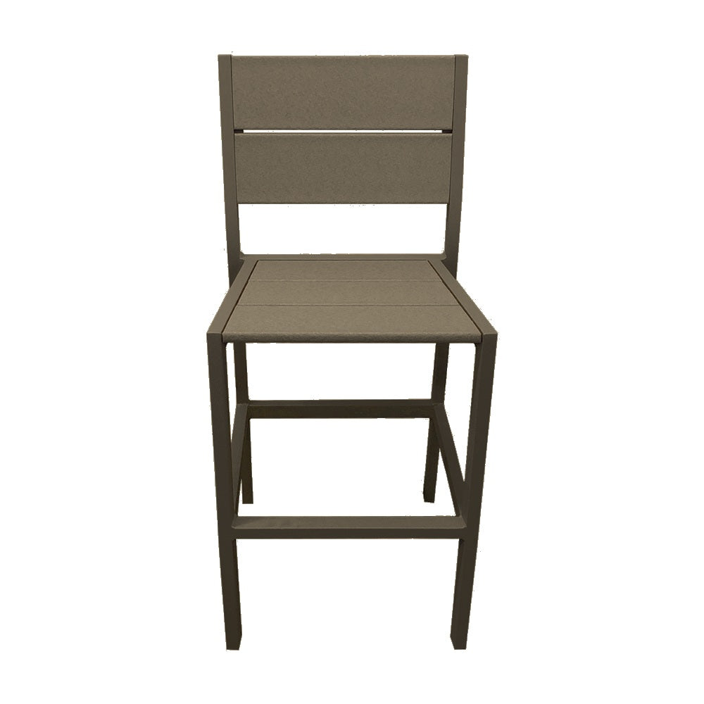 2316 Lorna HT Dining Chair — Recycled Plastic Lumber — 85 Weathered Wood — digitally rendered color preview