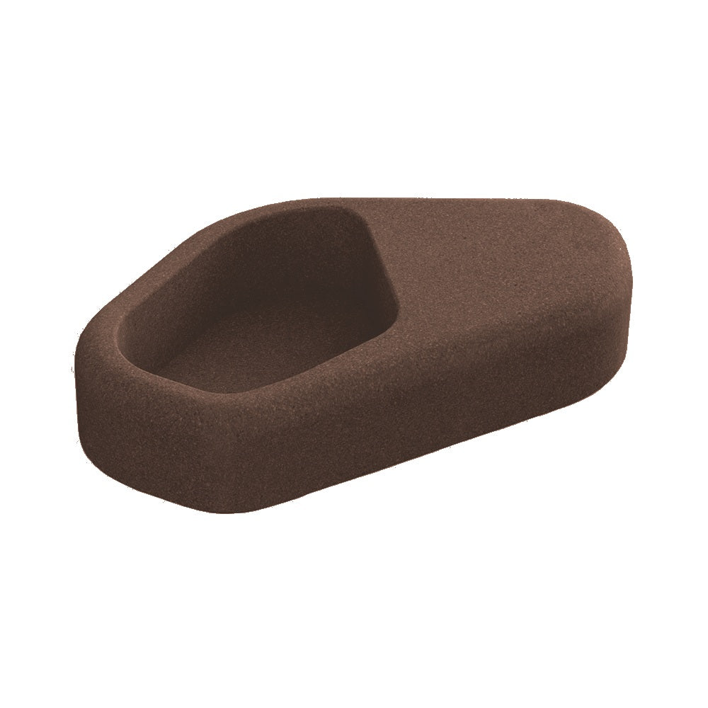 ZB.NU.03 Concrete Planter — Weatherstone — W25 Brown — digitally rendered color preview