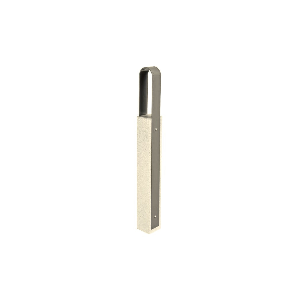 DF6520 Collaboration Vault Bike Bollard - Tall/Rounded — Acid Wash — A20 White — digitally rendered color preview
