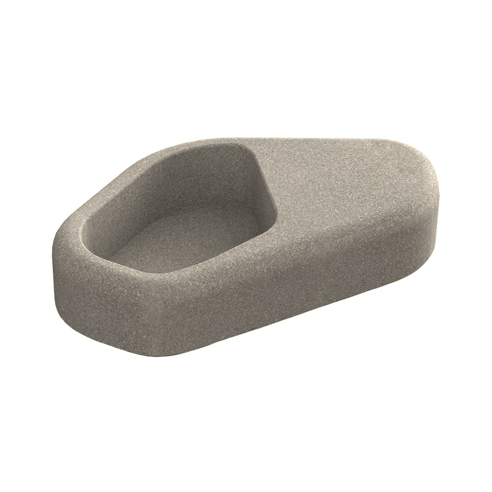 ZB.NU.03 Concrete Planter — Premium Ground & Polished — G20 White — digitally rendered color preview