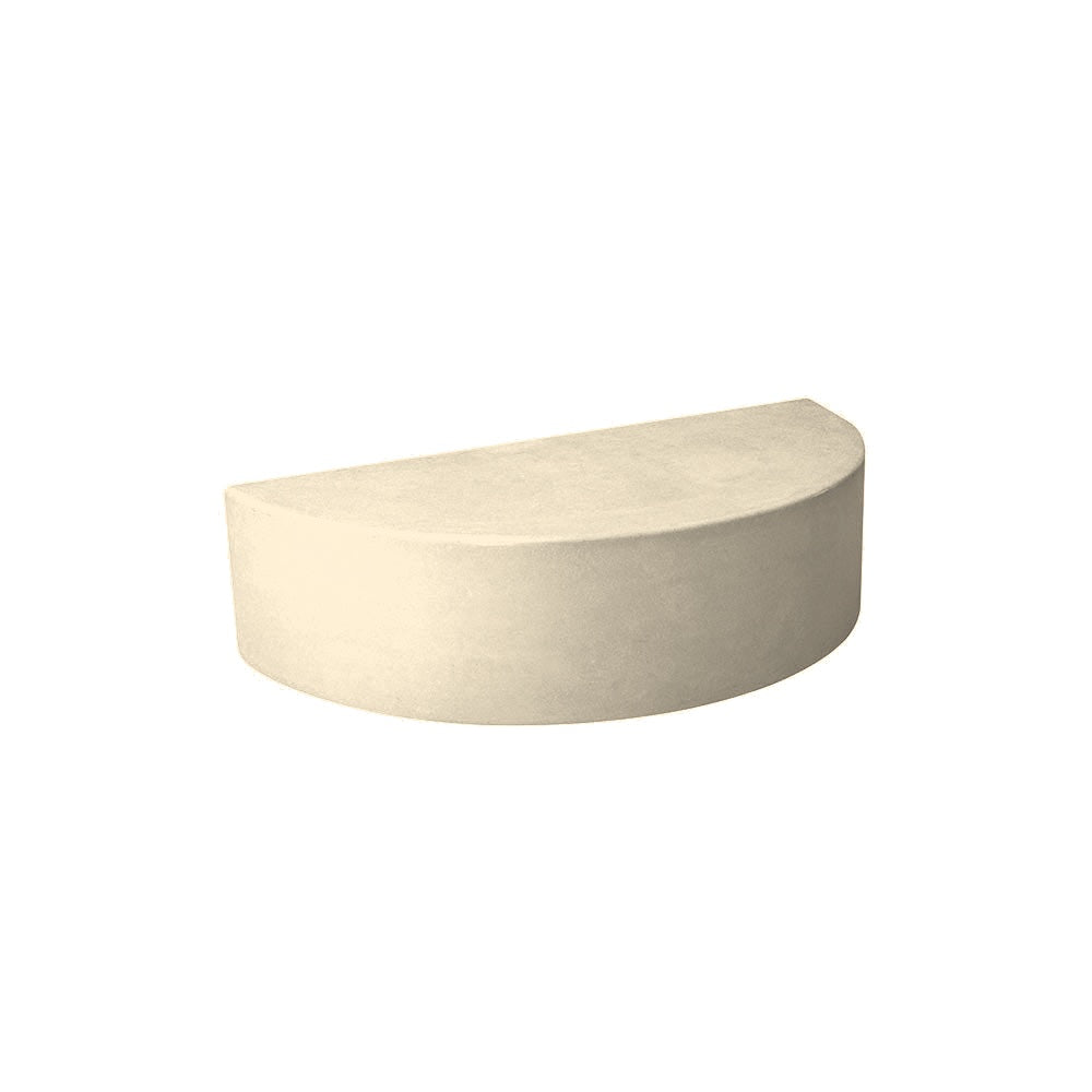 TF5100 Concrete Bench — Weatherstone — W20 White — digitally rendered color preview