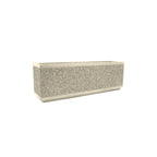 TF4169 Form Rectangular Concrete Planter — Acid Wash — A20 White — digitally rendered color preview