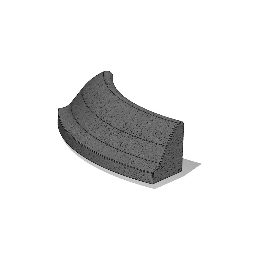 ZB.RP.01 Round Concrete Planter — Acid Wash — A31 Fog — digitally rendered color preview