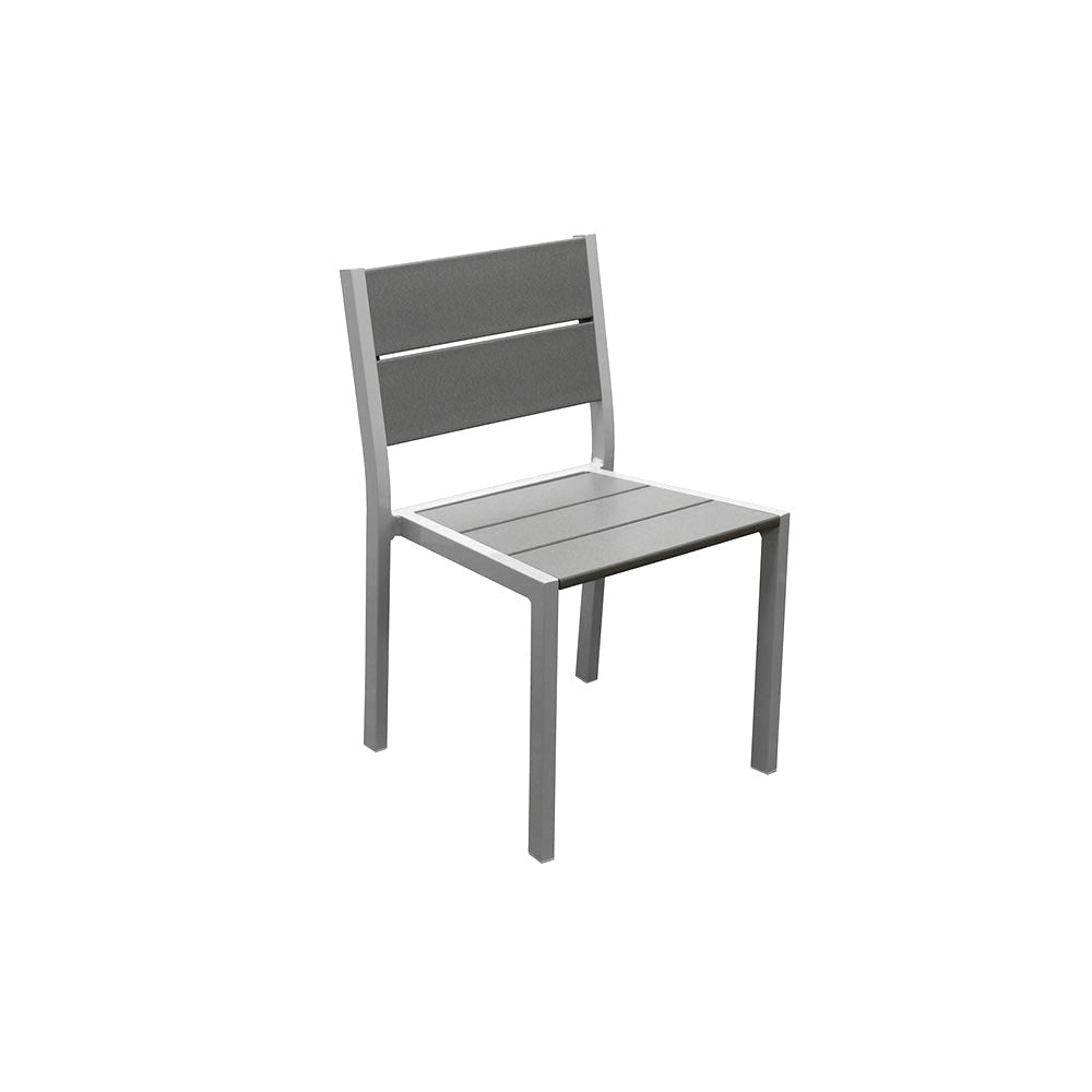 2307 Lorna Dining Chair — Metal Powder Coat — 72 Aluminum — digitally rendered color preview