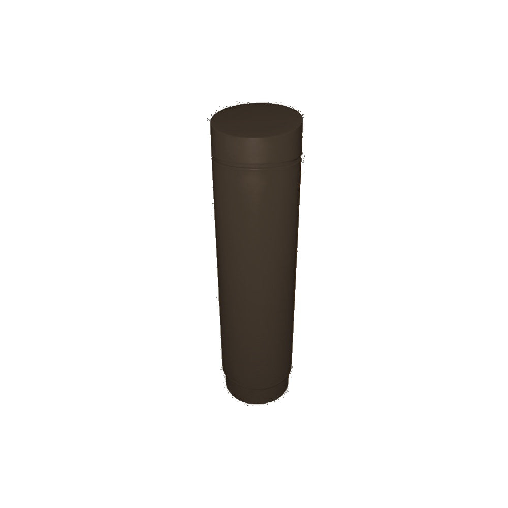351054 Plastic Bollard Cover — Plastic — 145 Dark Brown — digitally rendered color preview