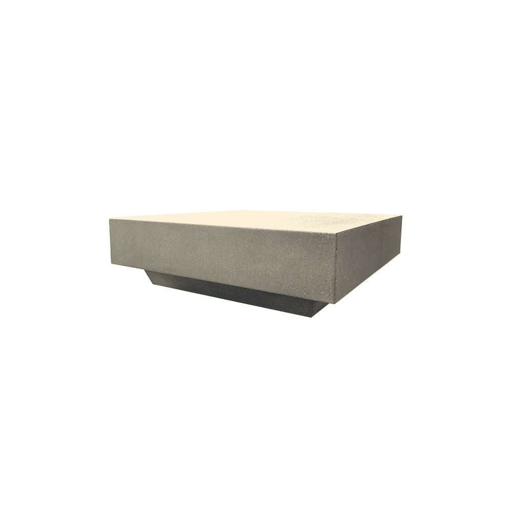 TF5208 Platform Concrete Bench — Acid Wash — A20 White — digitally rendered color preview