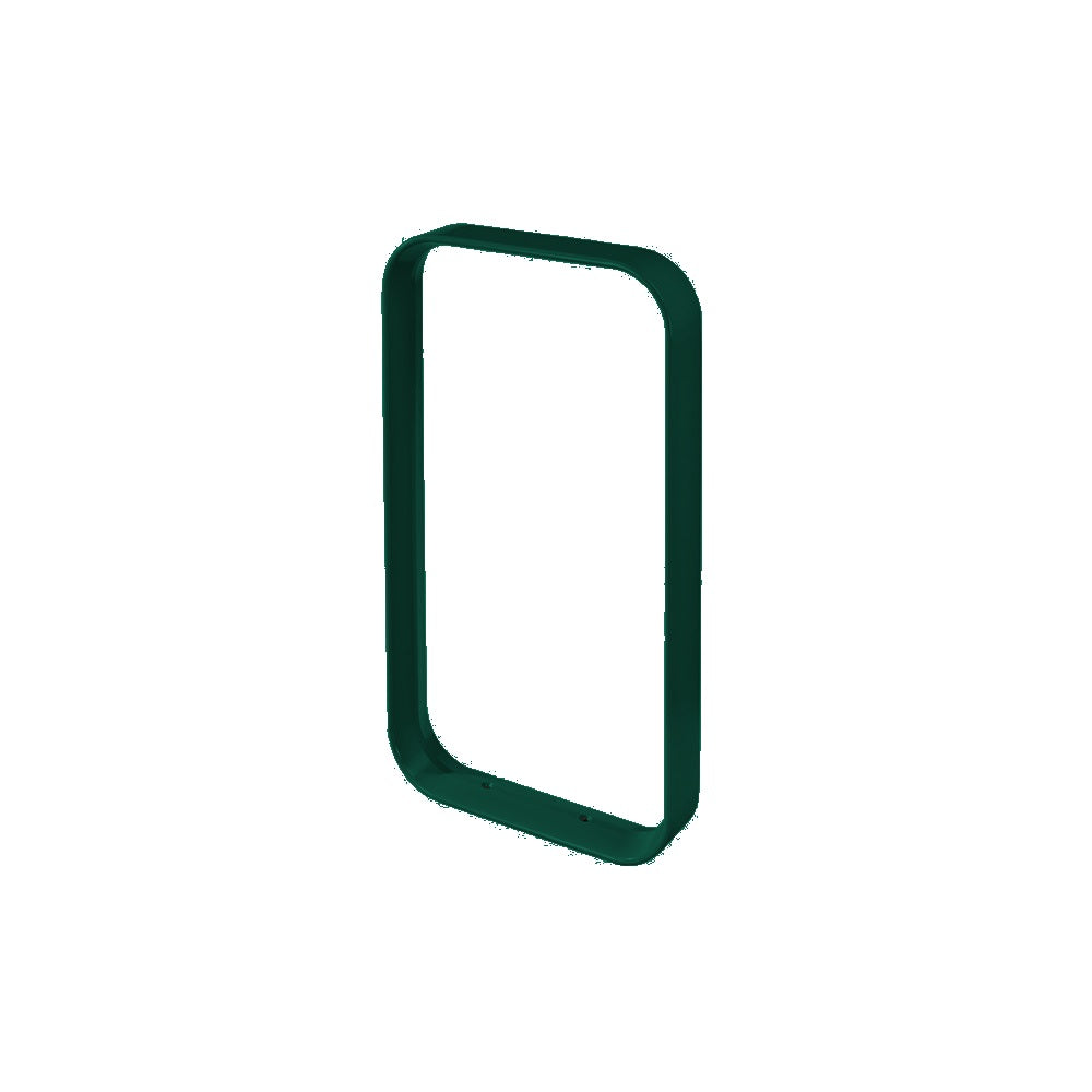 DF6575 Collaboration Loop Bike Rack — Metal Powder Coat — S29 Green — digitally rendered color preview