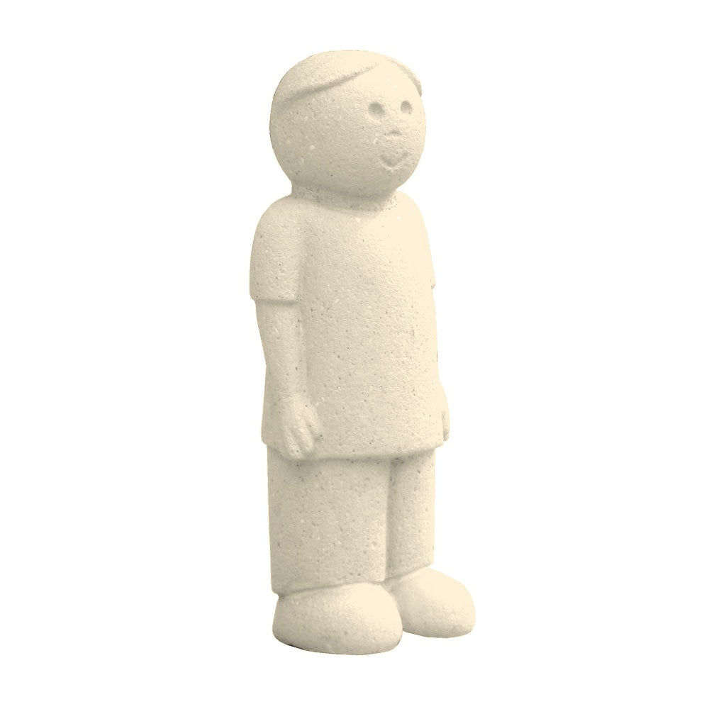 TF6315 Concrete Boy Bollard — Weatherstone — W20 White — digitally rendered color preview