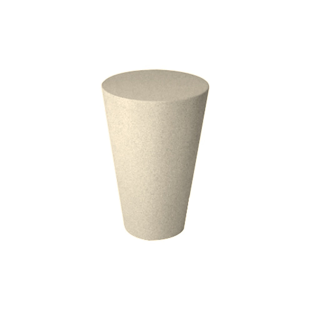 WS605 Tapered Concrete Bollard — Weatherstone — W20 White — digitally rendered color preview