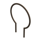 MF9023 Inground Mount Circle Bike Rack — Metal Powder Coat — S44 Putty — digitally rendered color preview