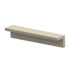 ZB.LE.04 LED Long L-Shaped Bench — Acid Wash — A20 White — digitally rendered color preview