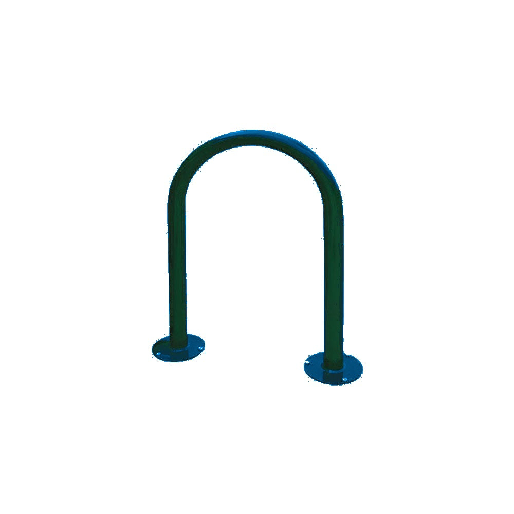 MF9006 Surface Mount U Style Bike Rack — Metal Powder Coat — 0 Blue — digitally rendered color preview