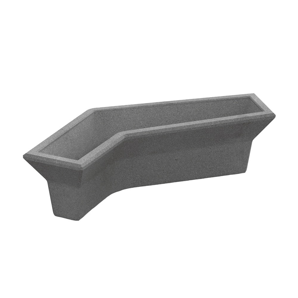 ZB.CO.02 Concrete Planter — Weatherstone — W31 Fog — digitally rendered color preview