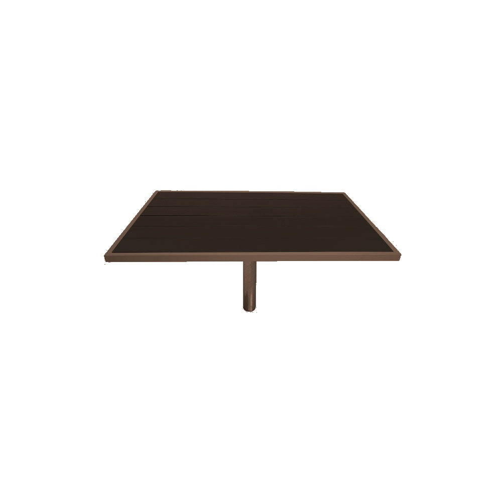 Urban Dining Table Series — Metal Powder Coat — S45 Brown — digitally rendered color preview