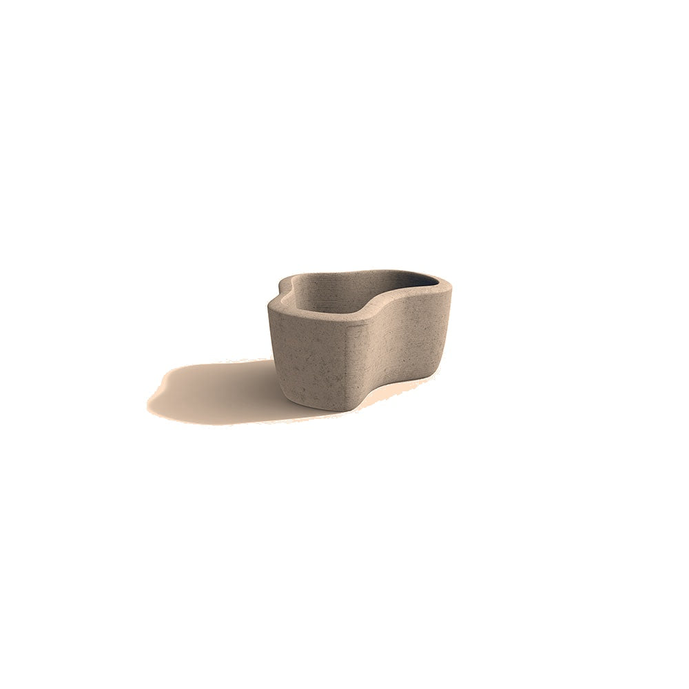 ZB.FI.05 Small Fiord Planter — Acid Wash — A21 Buff — digitally rendered color preview
