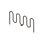 MF9013 Inground Mount 7 Loop Bike Rack — Metal Powder Coat — S44 Putty — digitally rendered color preview