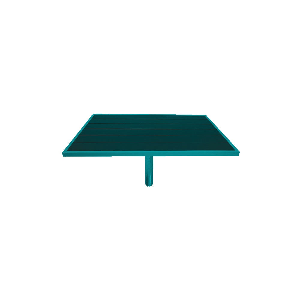Urban Dining Table Series — Metal Powder Coat — S8 Teal — digitally rendered color preview
