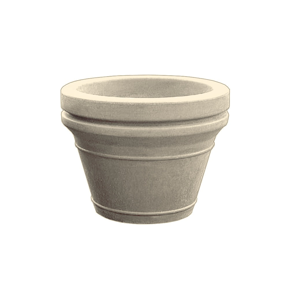 TF4041 Terrene Concrete Planter — Acid Wash — A20 White — digitally rendered color preview