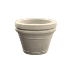 TF4041 Terrene Concrete Planter — Acid Wash — A20 White — digitally rendered color preview
