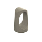 ZB.RO.01 Concrete Low Bollard — Acid Wash — A20 White — digitally rendered color preview