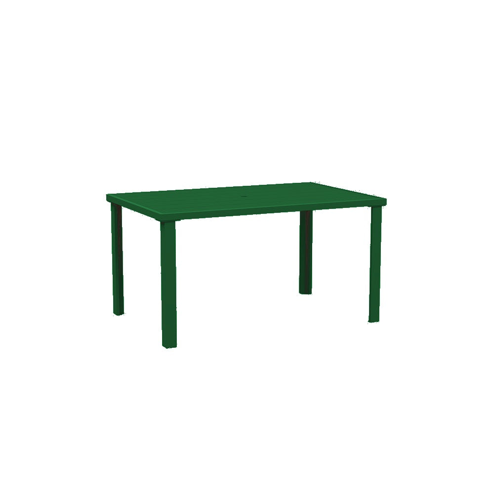 Lorna Dining Table Series — Metal Powder Coat — 69 Emerald — digitally rendered color preview
