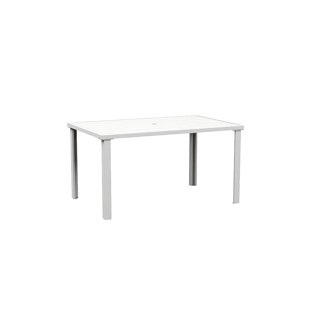 Lorna Dining Table Series — Metal Powder Coat — 9 White — digitally rendered color preview