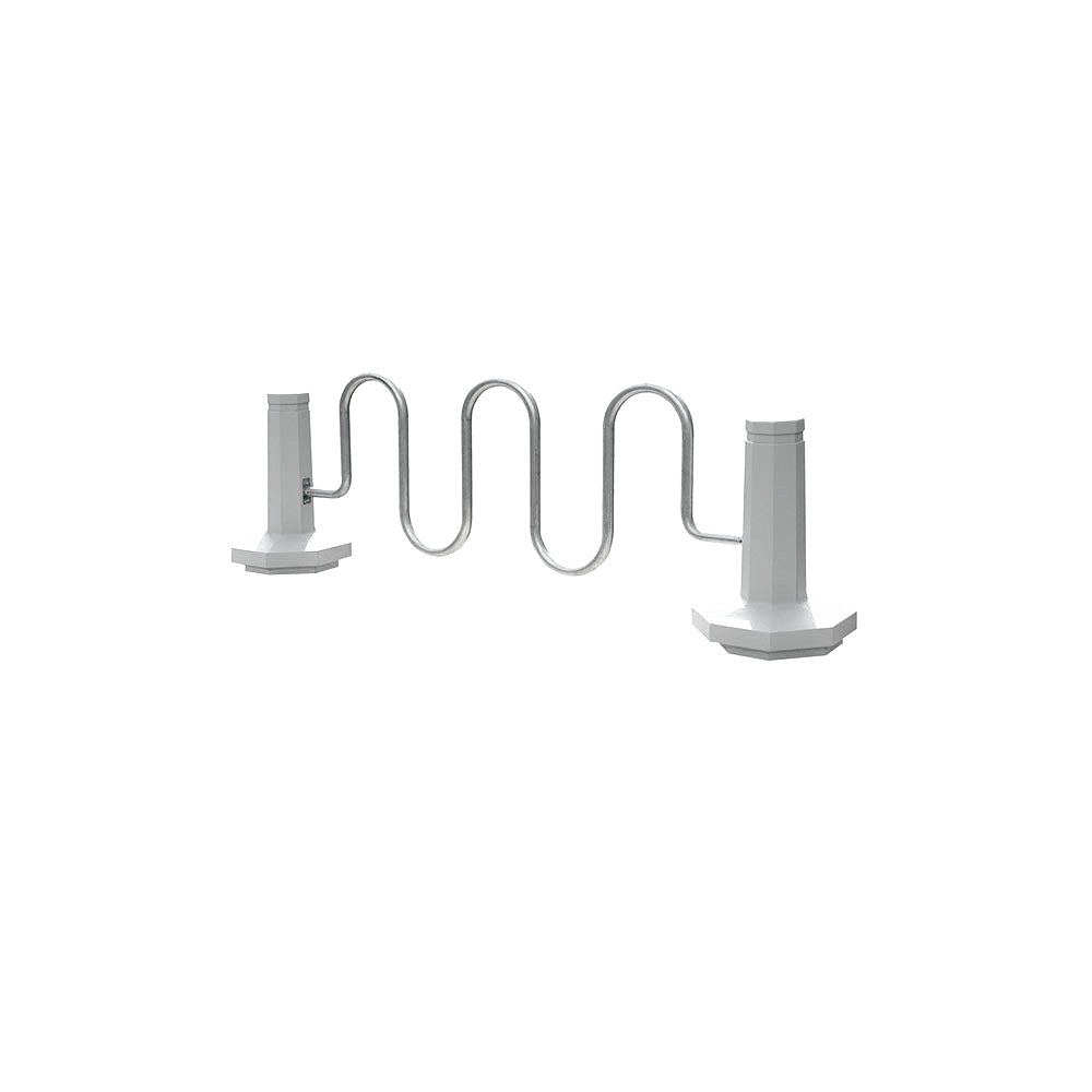 TF7193 Bike Rack Bollard — Acid Wash — A31 Fog — digitally rendered color preview
