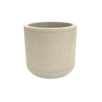 TF4085 Form Round Concrete Planter — Acid Wash — A20 White — digitally rendered color preview