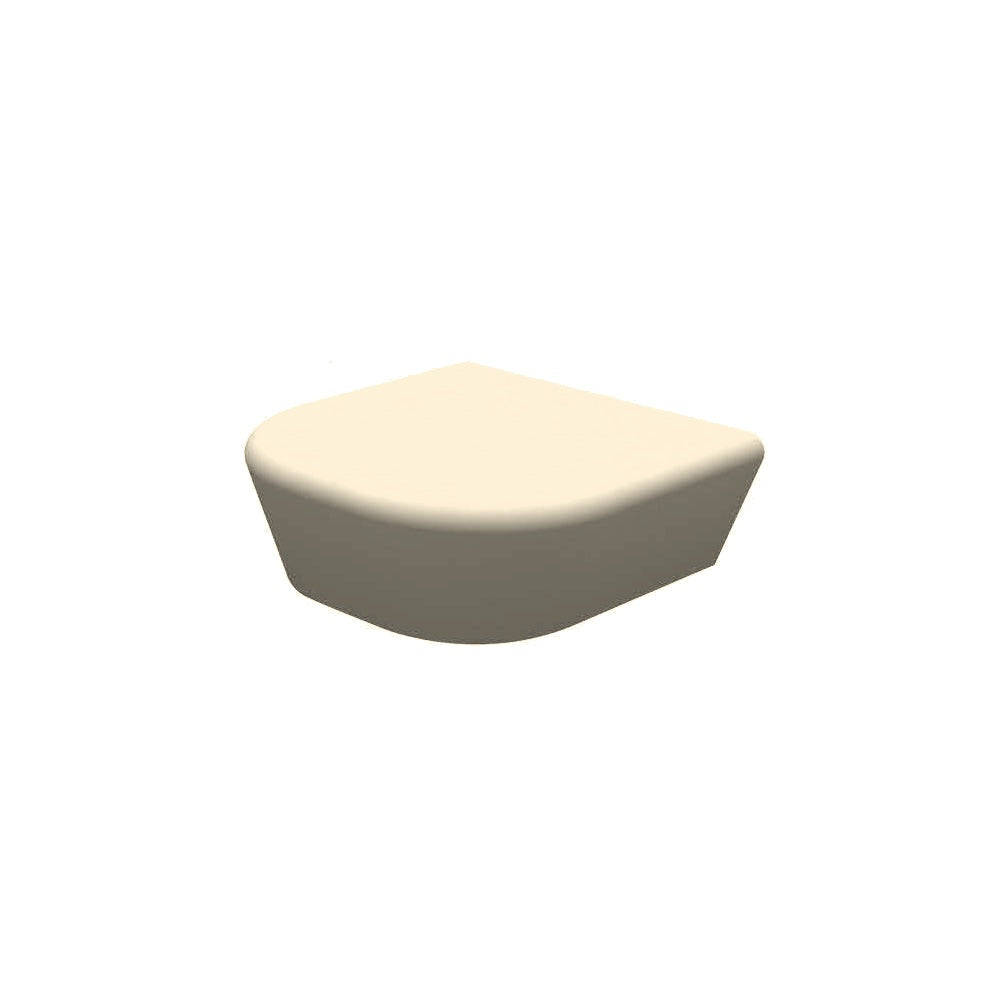 ZB.CE.13 Curved Concrete Bench — Weatherstone — W20 White — digitally rendered color preview