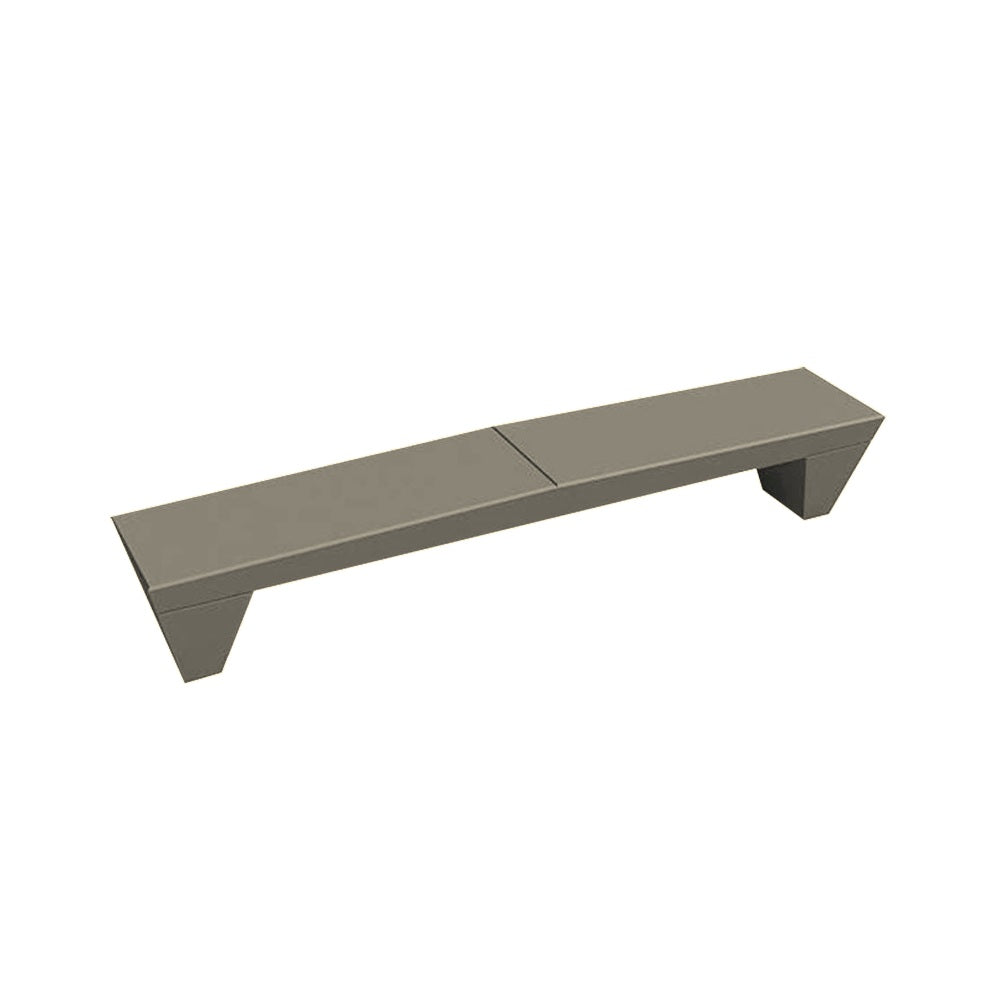ZB.GA.02 Concrete Bench — Acid Wash — A20 White — digitally rendered color preview